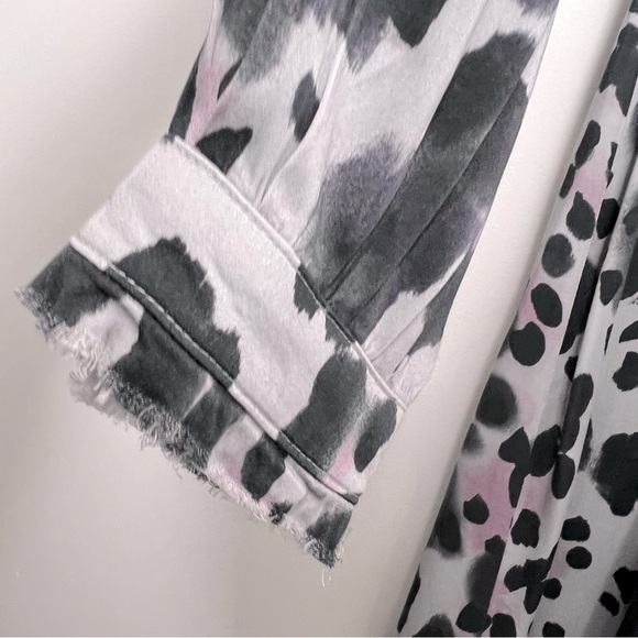 Anthropologie Cloth & Stone Leopard Midi/Maxi Dress Purple Modern Animal Print - Picture 9 of 16
